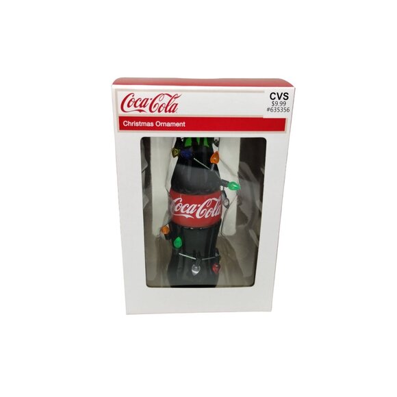 Coca Cola Coke Bottle with Faux Lights 4 in Christmas Tree Ornament Kurt Adler - Picture 2 of 8
